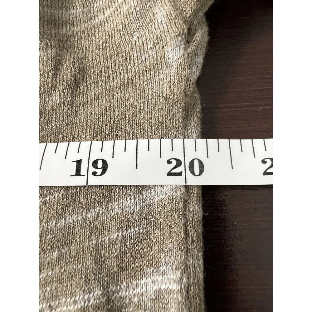 Armani Exchange Cardigan Women S Brown Slub Knit‎ V-Neck Lightweight Pockets AX